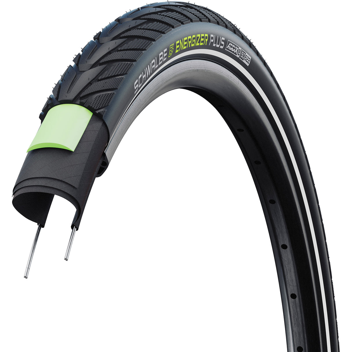 Schwalbe clincher energizer plus perf 55-622 +r zw co
