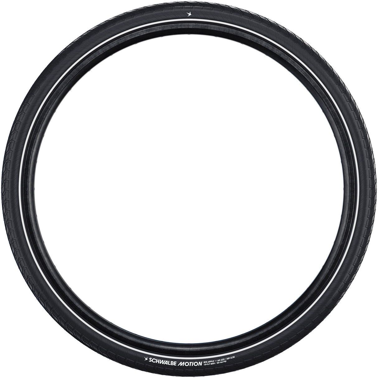 Schwalbe motion big apple - cablato - addix - raceguard - 27.5x2.15 - nero + reflex