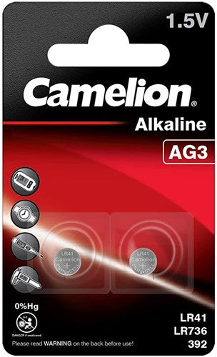 Camelion baterie LR41 LR7366 392 AG3 CARD A 2 kusy