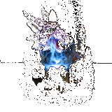 Purple Draach gefouert Réckfloss Räucherstähler