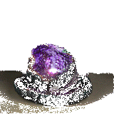 Krystal hule lilla drage led backflow røgelse holder