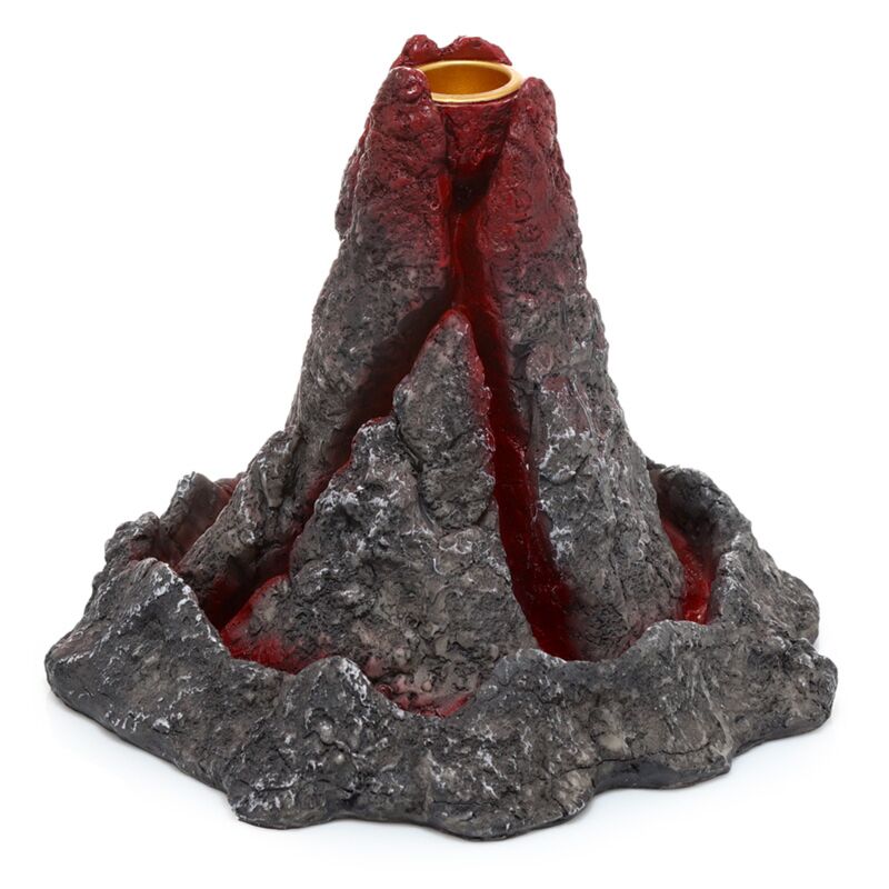 Volcano backflow incense holder