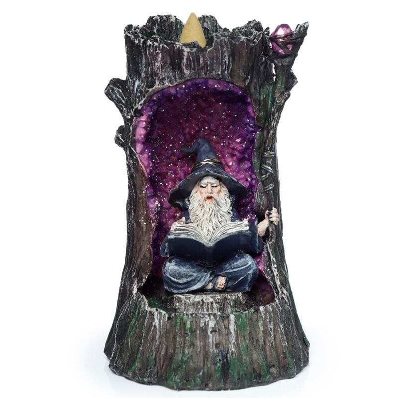 Wizard Crystal Cave Led Backflow incense holder