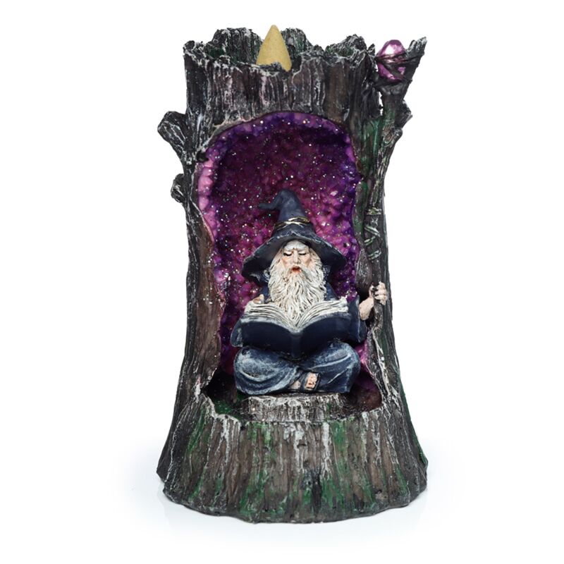 Wizard Crystal Cave Led Backflow incense holder