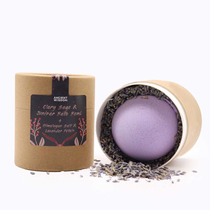 Clary Sage (Scharlei) Jeneverbes Himalaya Salt Botanicals Bruishball Gift Set