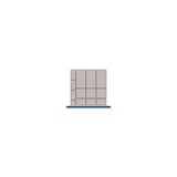 Gama Bott Cubio com 13 bandejas de 65x65 gaveta