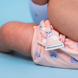 Blackberry | Beige lila waschbare Schwimmwindel