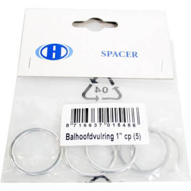 HZB Stall Head plnění 1 palec 22,2 mm Chrome 5 kusů 6500060