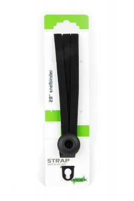 Strap iompróra leathan 28 orlach trí shúil iomlán dubh
