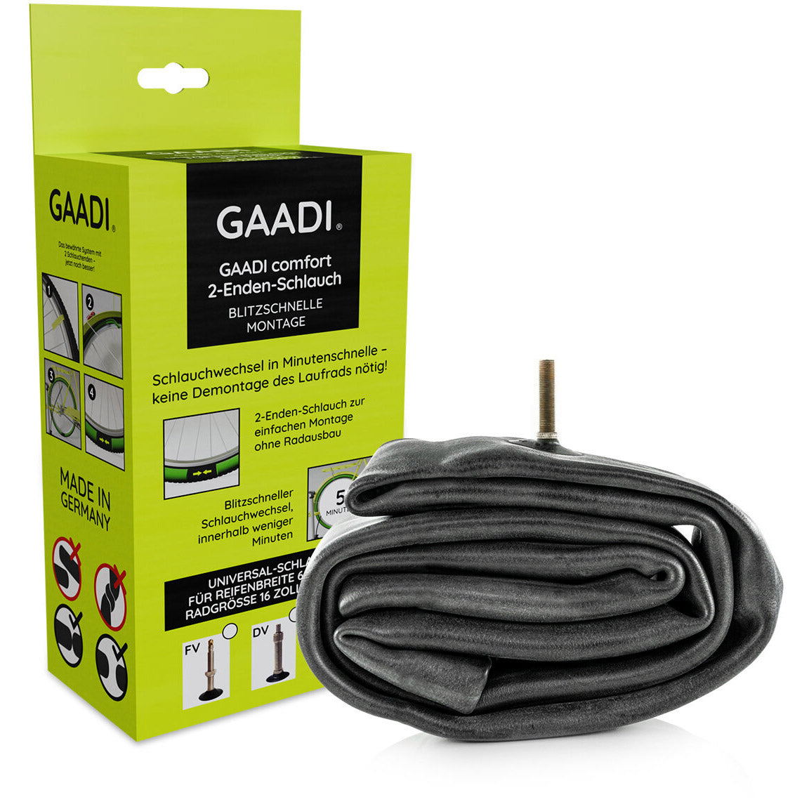 Gaadi åpen innerrør 16-29 av 40mm 60-74mm