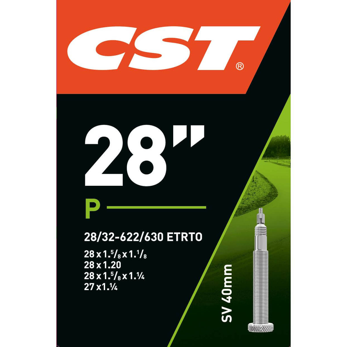 CST Inner Tube SV16 28 tum 28 32-622 SV 40 mm 071602