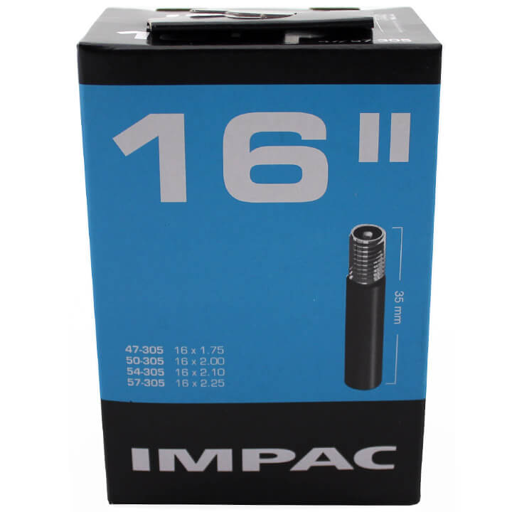 Impac Inner Tube (av Schwalbe) AV16 16x1.75 2.35 Etro 47 57-305, Valve: Schrader Auto 35mm