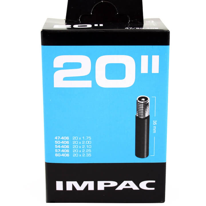 Impac inner tube (by Schwalbe) AV20 20x1.75 Etro 40 60-406 Valiel: Auto Schrader valve 35mm