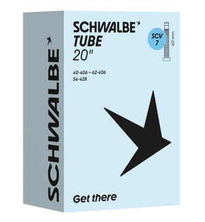 Tubo interno Schwalbe scv7 20 polegadas 40 62-406 válvula clik 40mm