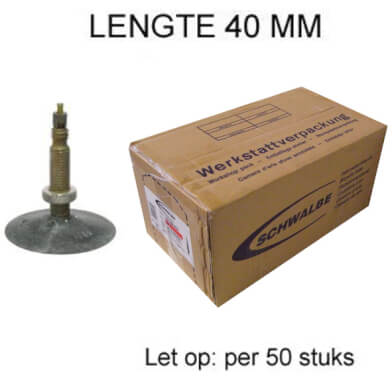 Tubo interno Schwalbe sv13 26 polegadas 40 62-559 fv 40mm wp (50)