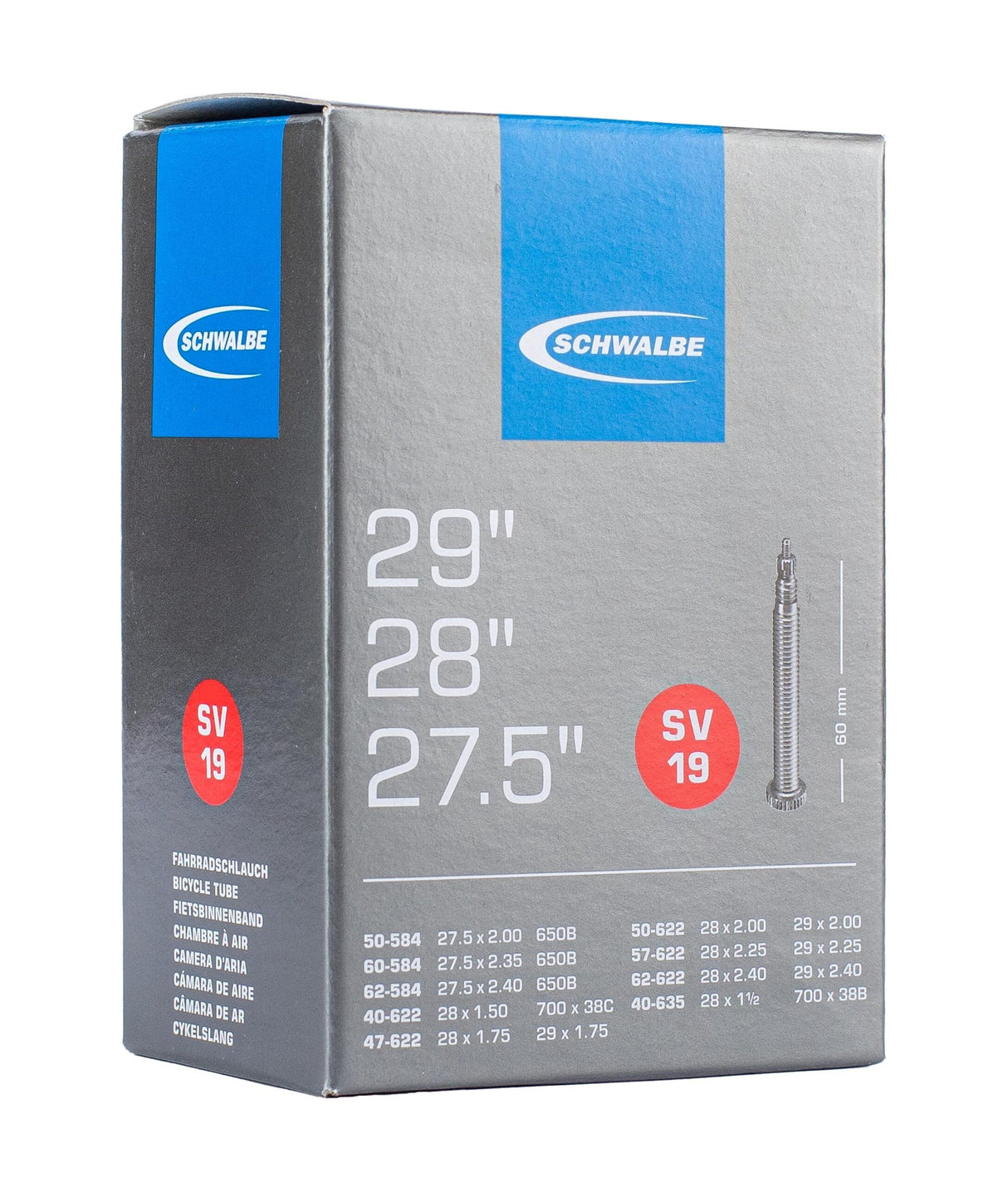 Schwalbe bnb sv19 27.5 x 2,00 29 x 2.40 fb 60mm