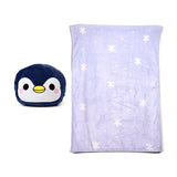 Blankeazzz Adoramals Nico de Pinguin 2-in-1 Cuddly Travel blanket
