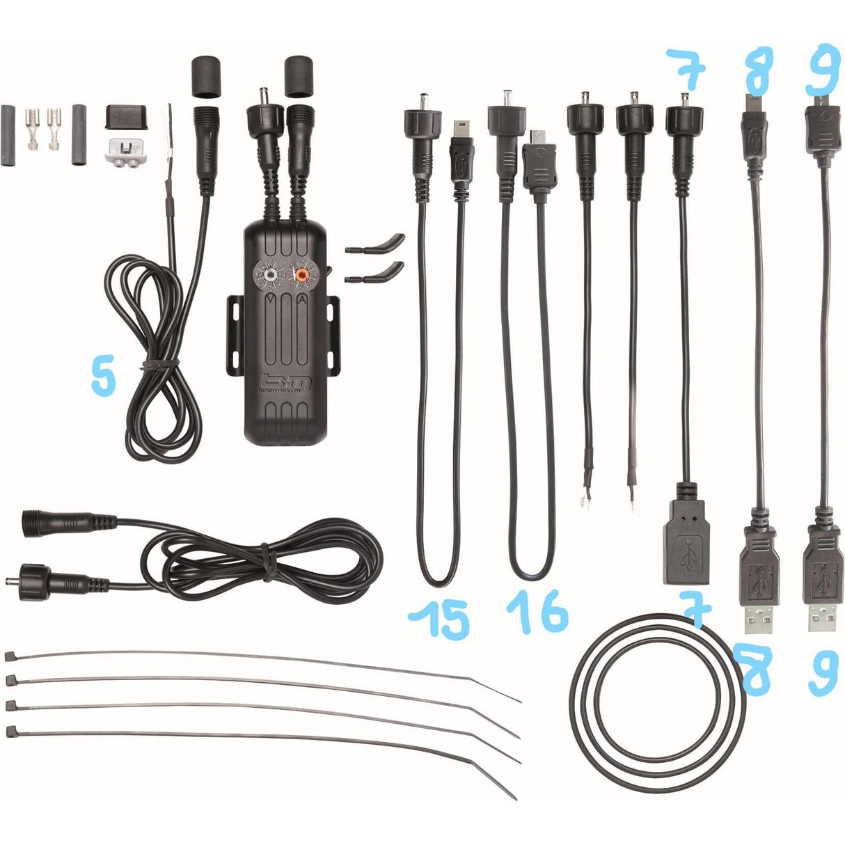 Busch + Müller Kabel E-Aarbecht Nr 9 USB op Micro USB