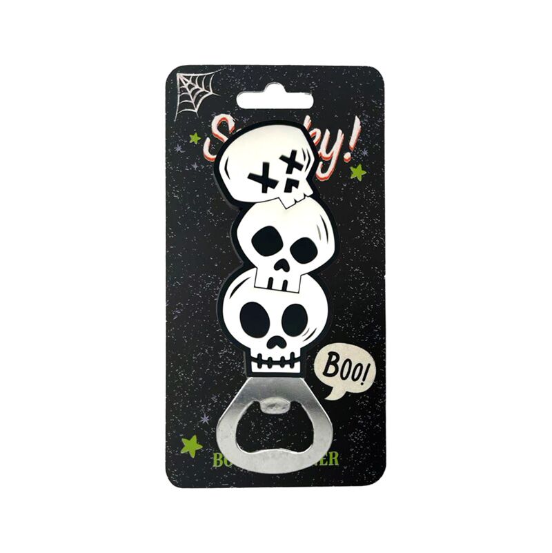 Spooky skulls PVC bottle opener
