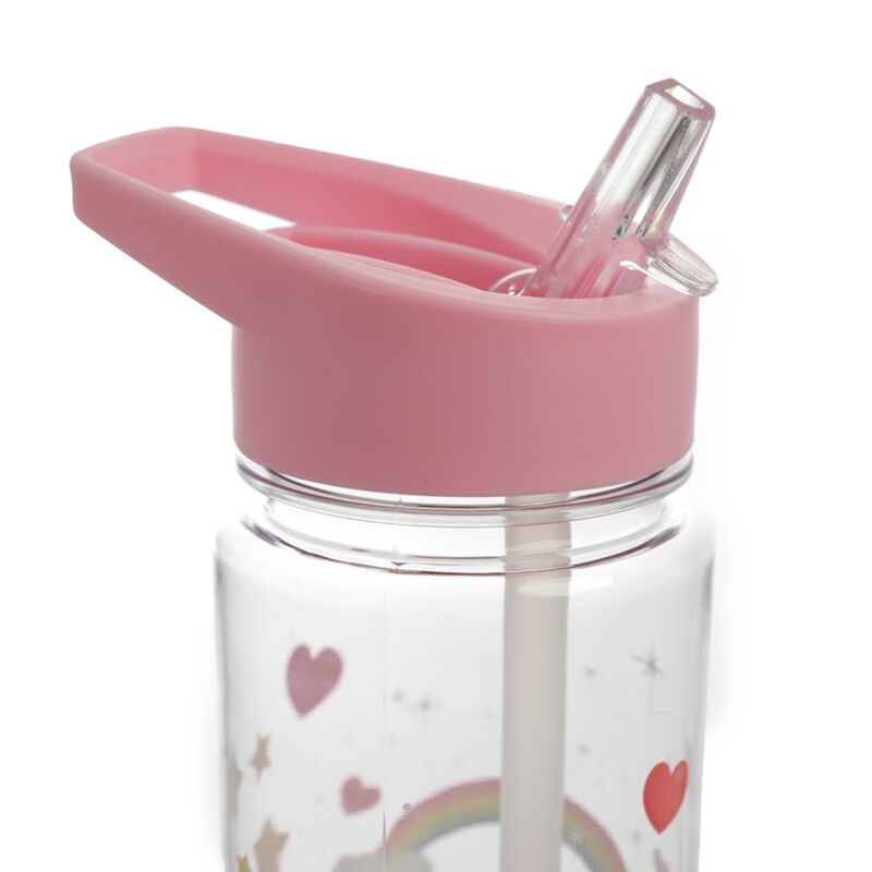 Duhový jednorožec Tritan Flip Strawova láhev 550 ml
