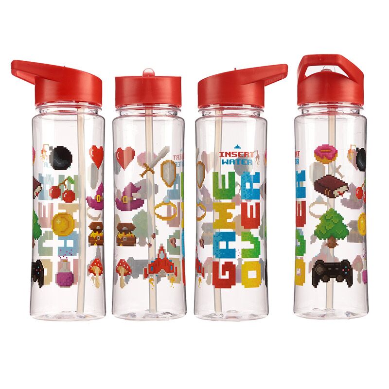 Game sulla cannuccia di bottiglia d'acqua da 550 ml sostenibile