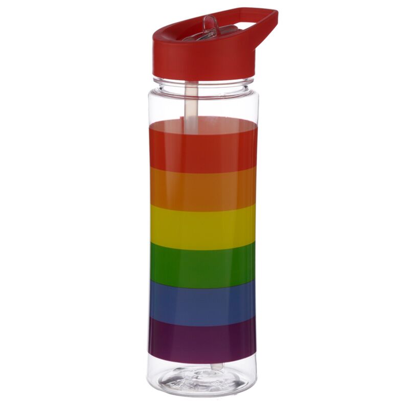 Einige Regenbogen nachhaltig 550 ml Wasserflaschenflip -Strohhalm