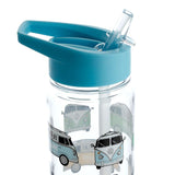 Volkswagen Van VW T1 Ecozen Water Flasche 550 ml Flip Stroh