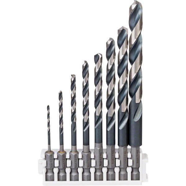 Bosch Prof Impact Control 8-Piece HSS Drill Bit Set