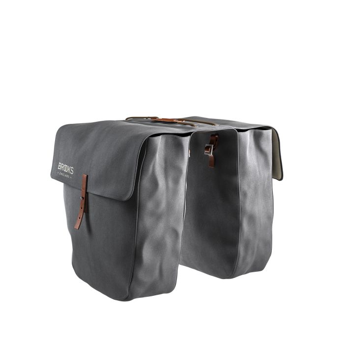 Brooks Fietstas dubbel Brick Lane grijs bruin