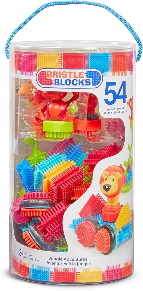 Secchio giungla con blocchi di setole con 54 pezzi