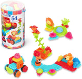 Secchio giungla con blocchi di setole con 54 pezzi