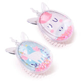 Brosse à cheveux à paillettes en forme de licorne