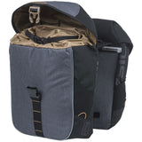 Basil Double Bicycle bag Miles Mik 34 Liter 13 x 26 x 35 cm - Black Gray