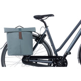Basil bag city double mik vegan leather | graphite blue 32l