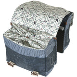 Basil double bicycle bag bohème mik 35 liters - indigo blue