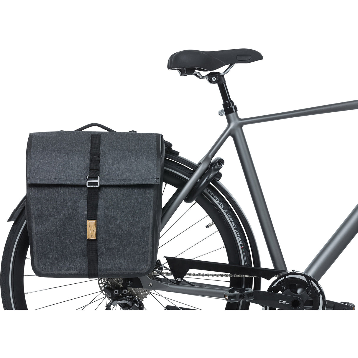 Basil Double Bicycle bag Urban Dry Mik 50 Liter - Charcoal
