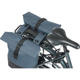 Basil tas cove dubbel blauw zwart | mik | 32l