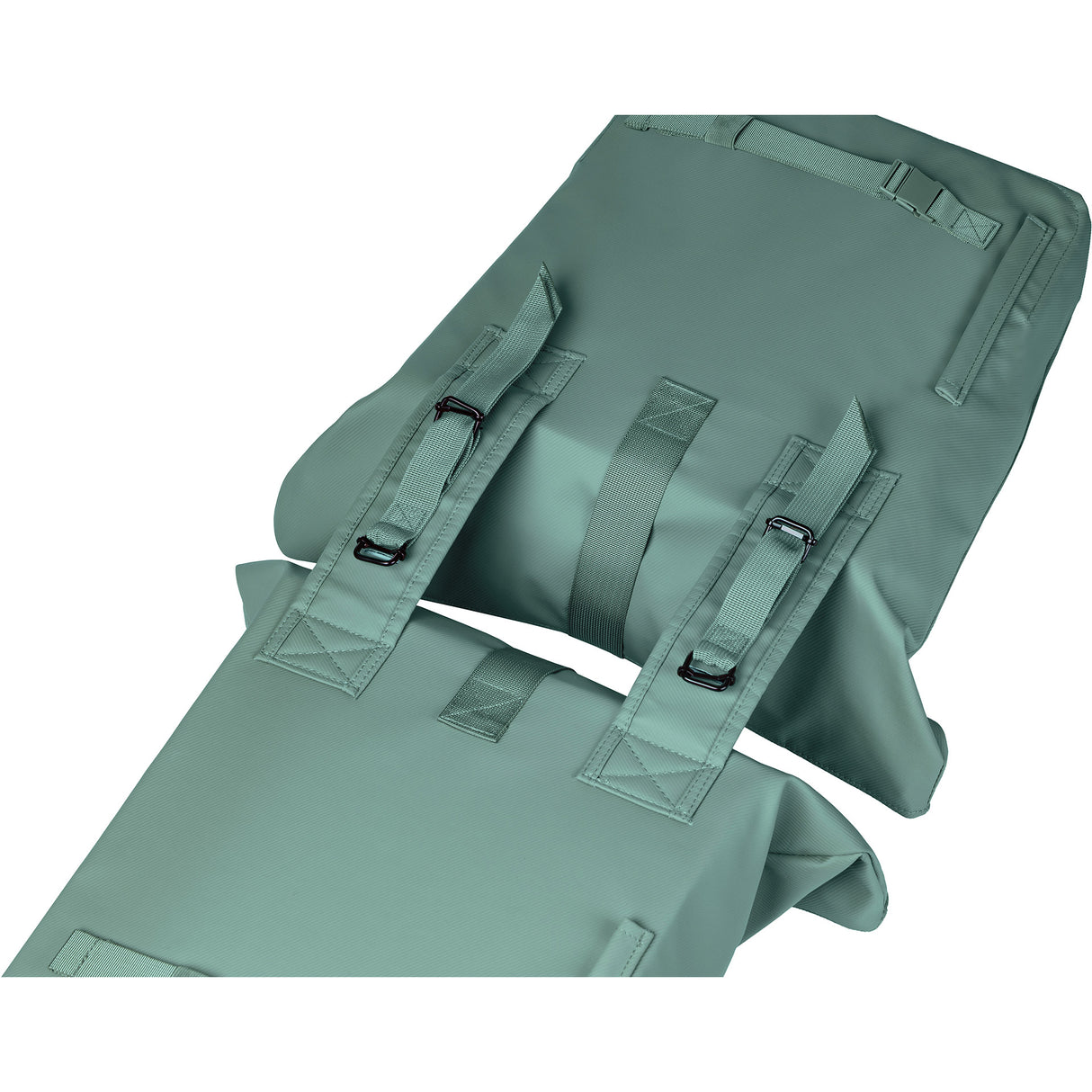 Basil double bag Brooklyn 41l silver green