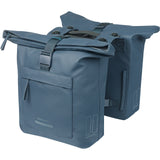 Basil dubbele tas brooklyn mik 41l marineblauw
