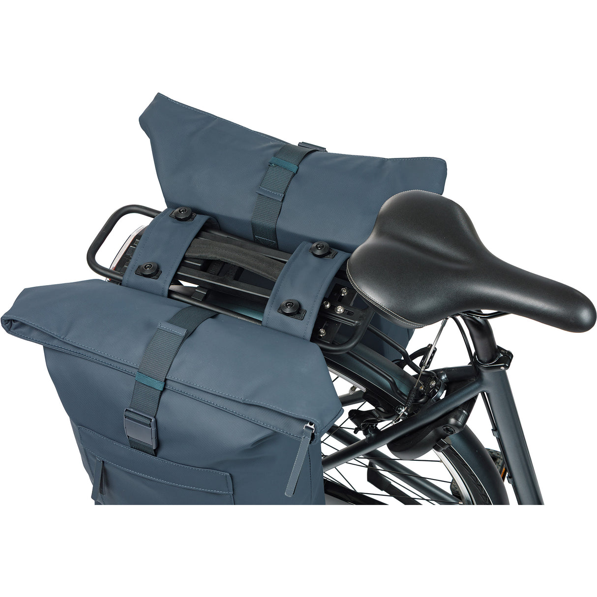 Basil dubbele tas brooklyn mik 41l marineblauw