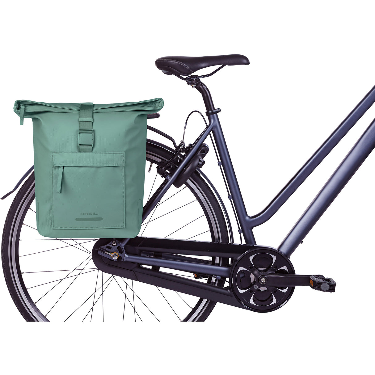 Basil double bag brooklyn mik 41l silver green