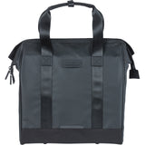 Basil tas grand tarpaulin shopper zwart mik hooks | 23l