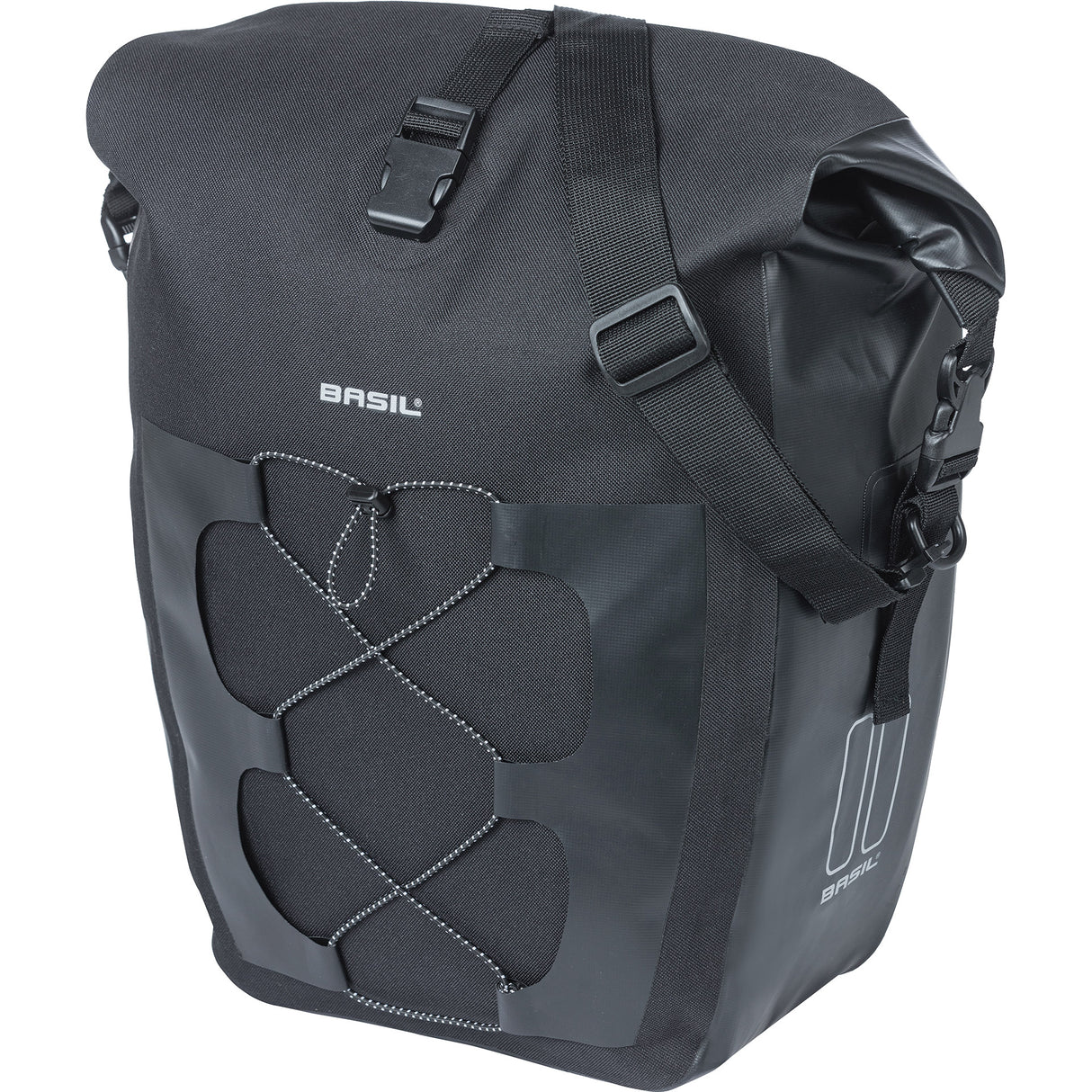 Basil single bag navigator waterproof mik hooks 25-31l black