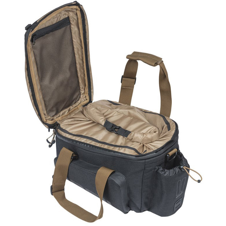 Basil bagagedragertas miles xl pro mik 9-36l zwart grijs