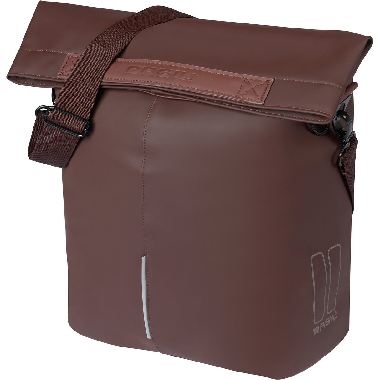 Basil shopper city mik hooks 14-16l vegan leather brown
