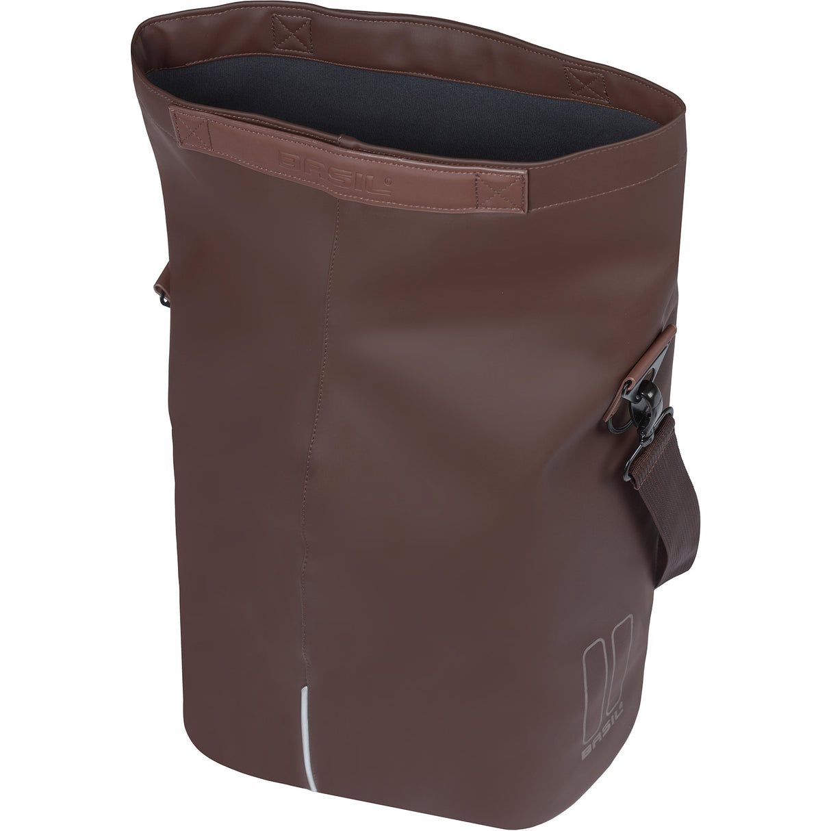Basil shopper city mik hooks 14-16l vegan leather brown
