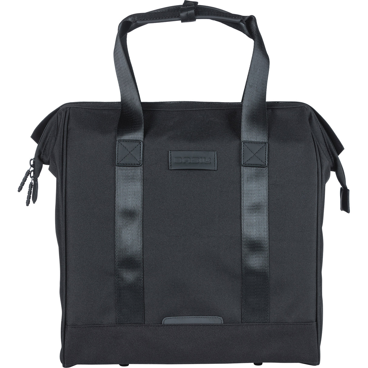 Basil tas grand fietsshopper zwart | mik hooks | 23l