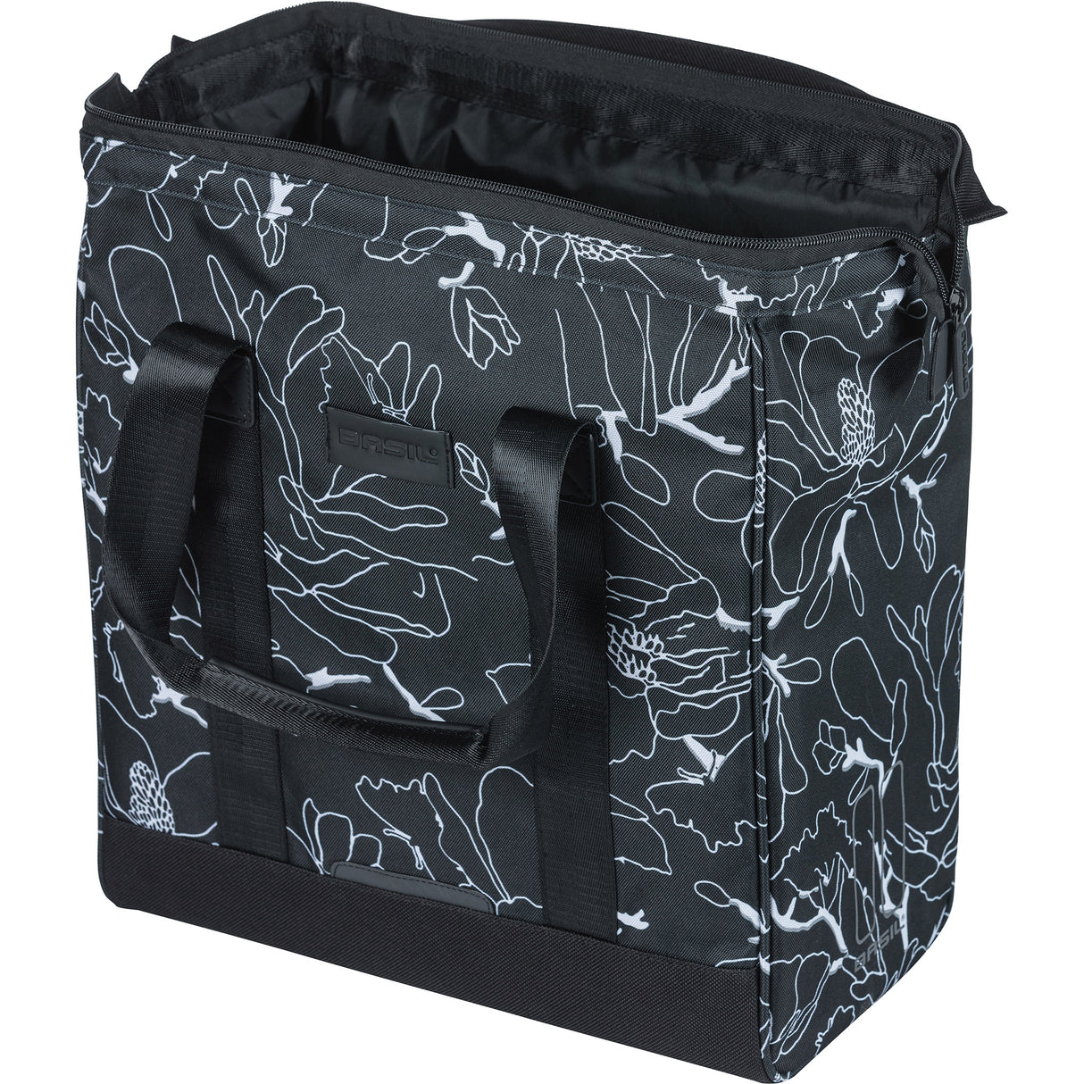Basil shopper grand flower mik hooks 23l black