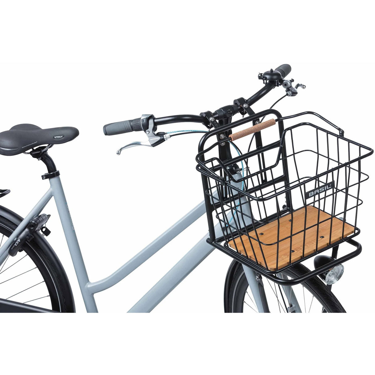 Basil Bicycle basket Nordland Mik 23 liters 23 x 33 x 19 cm on the front and or on the back black brown