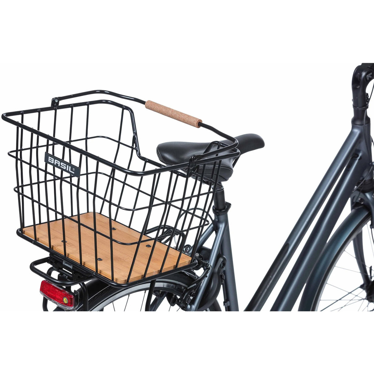 Basil Bicycle basket Nordland Mik 23 liters 23 x 33 x 19 cm on the front and or on the back black brown